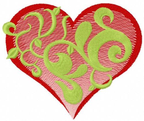 Spring in my heart free embroidery design
