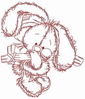 I miss you 4 embroidery design