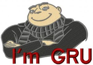 Proud Gru embroidery design
