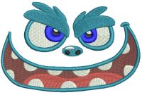 Monster free embroidery design