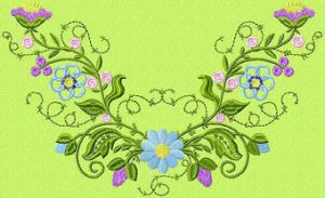 Tenderness embroidery design