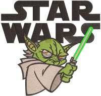 Star Wars Yoda embroidery design