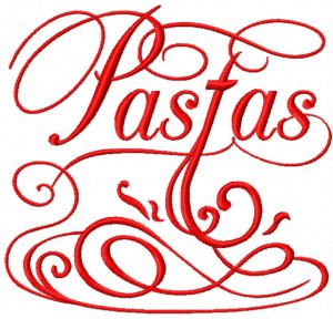 Pastas embroidery design