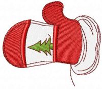 Christmas mitten free embroidery design