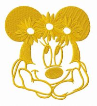 Minnie dreaming embroidery design