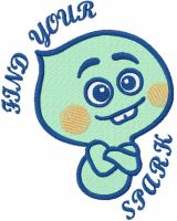 Find you Spark embroidery design