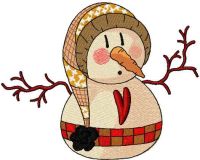 Vintage Snowball embroidery design