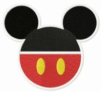 Mickey emblem embroidery design