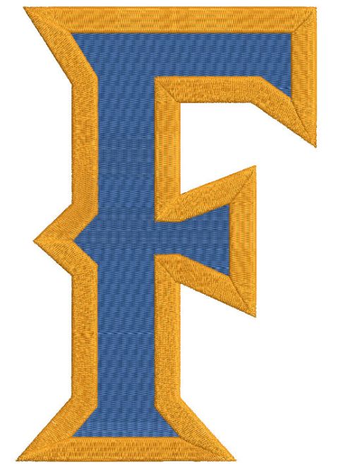 Cal State Fullerton Titans Alternate logo embroidery design