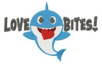 Love bites embroidery design