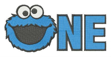 Cookie Monster NE machine embroidery design