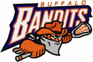Buffalo Bandits logo embroidery design