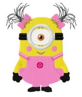 Cute Minion embroidery design