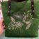 bag with Gold floral field embroidery design