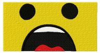 Emmet's face embroidery design