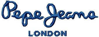 Pepe Jeans Logo machine embroidery design