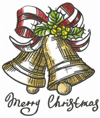Jingle Bells machine embroidery design