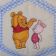 Baby Pooh and Piglet embroidered on bag