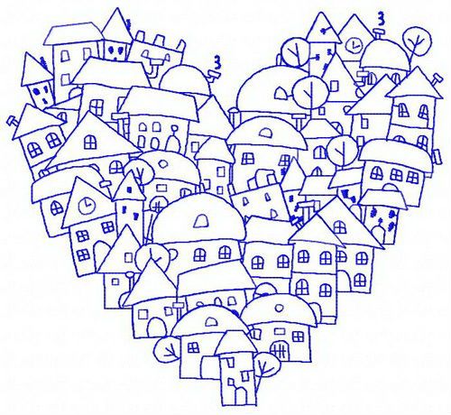 Heart of the city 3 machine embroidery design