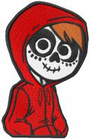 Miguel Rivera coco embroidery design