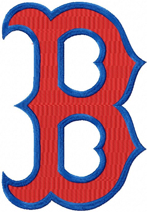 Boston Red Sox logo machine embroidery design for sport uniform