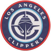 Los Angeles Clippers logo 2024 embroidery design