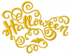 Halloween embroidery design