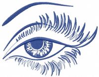 Beautiful eyes embroidery design