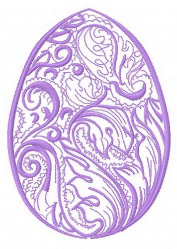 Easter egg 6 machine embroidery design