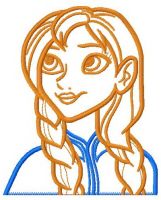 Anna applique embroidery design