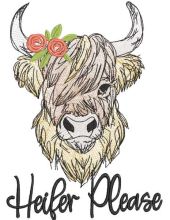 Heifer please embroidery design