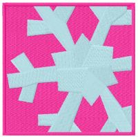 Snowflake box free embroidery design