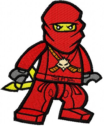 LEGO Ninjago Kai 2 machine embroidery design