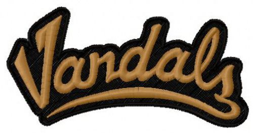 Idaho Vandals logo 2 machine embroidery design