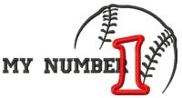 My number 1 embroidery design