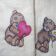 Towel with Teddy bear embroidered design