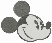 Retro Mickey Mouse embroidery design