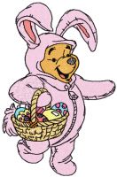 Easter bunny embroidery design
