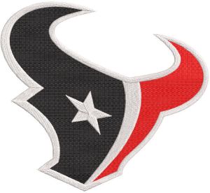 Houston Texans logo embroidery design