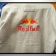 Red Bull logo design on jacket embroidered