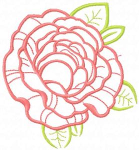 Rose 33 embroidery design