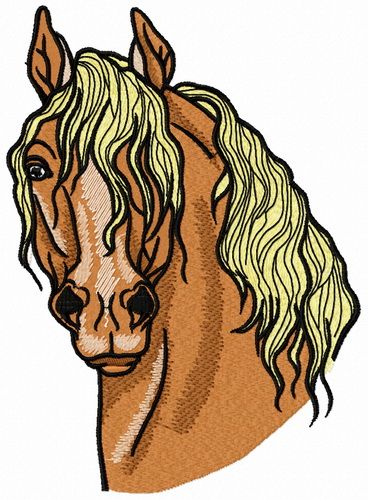 Steppe horse 3 machine embroidery design