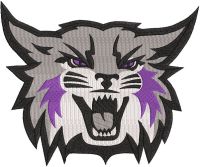 Weber State Wildcats logo embroidery design