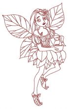 Hardworking fairy 2 embroidery design
