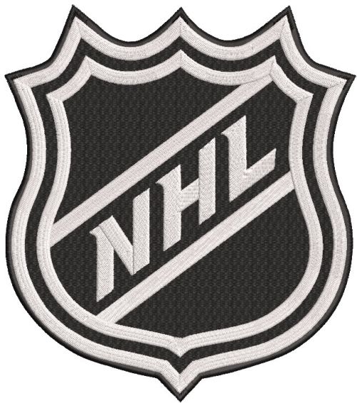nhl logo embroidery design