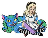 Interesting book embroidery design