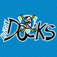 Anaheim mighty duck logo 3 embroidery design