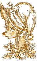 Christmas cutie embroidery design