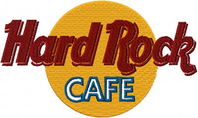 Hard Rock Cafe Logo machine embroidery design