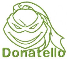 Donatello sketch embroidery design